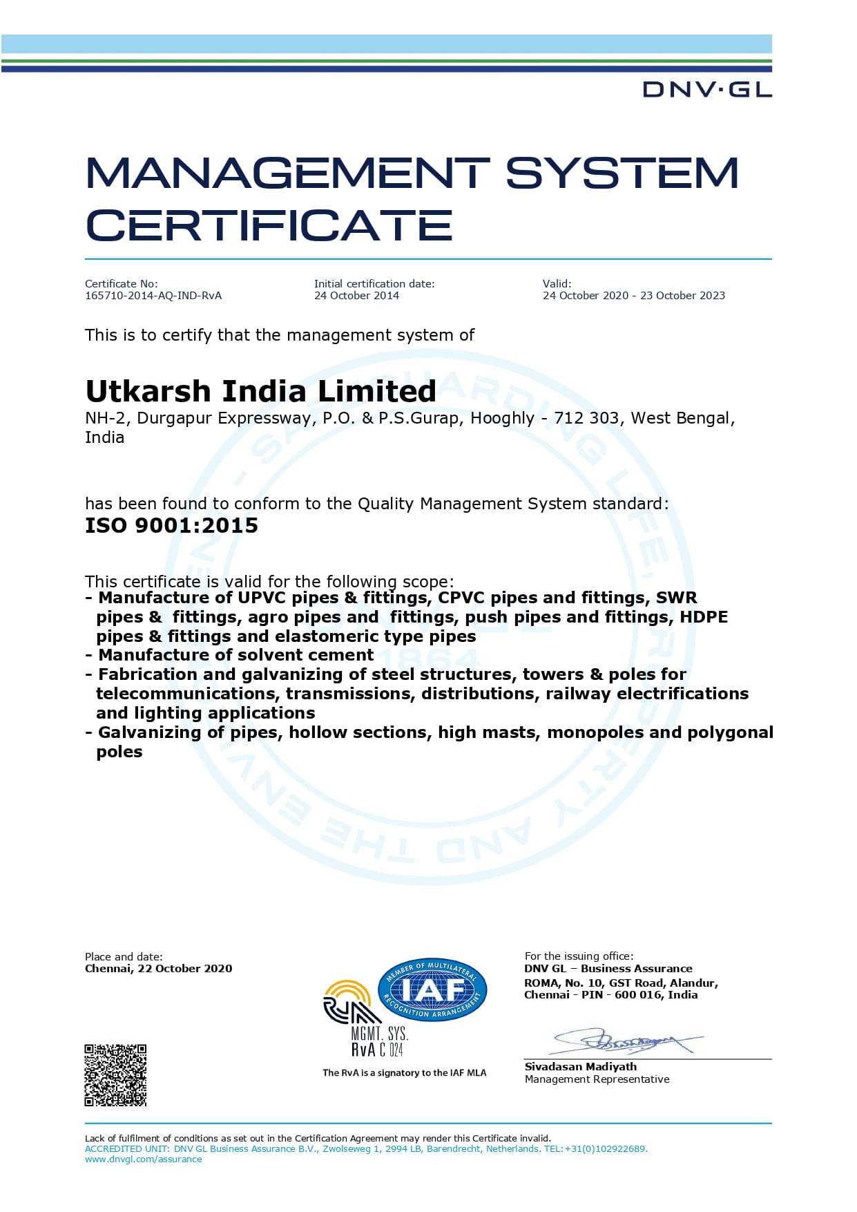 Management System Certificate ISO-9001-2015-Gurap