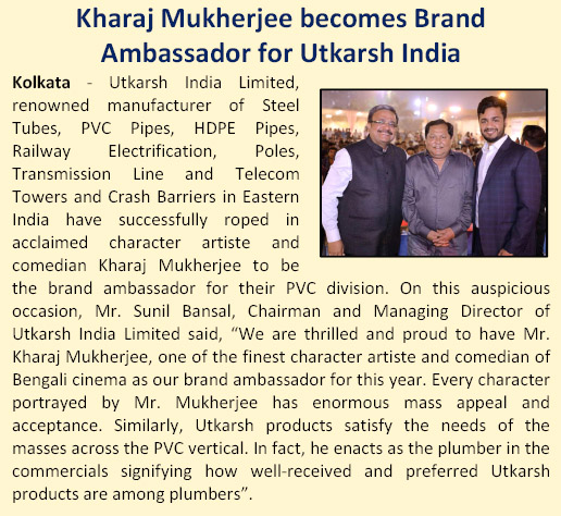 Kharaj Mukherjee Becomes Brand Ambassador for Utkarsh India